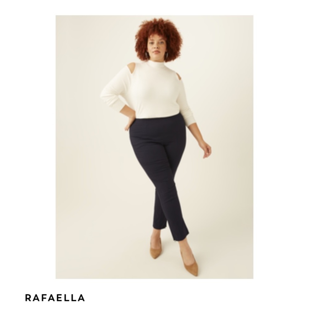 RAFAELA -  Rivington Full Length Pant 16W Navy NWOT